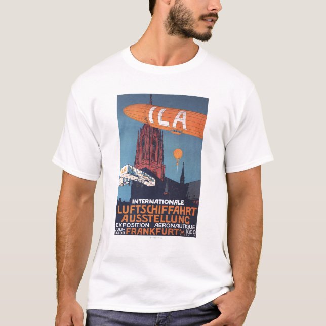 Röd domkyrka - 1st Aeronautical utläggning Tee Shirt (Framsida)