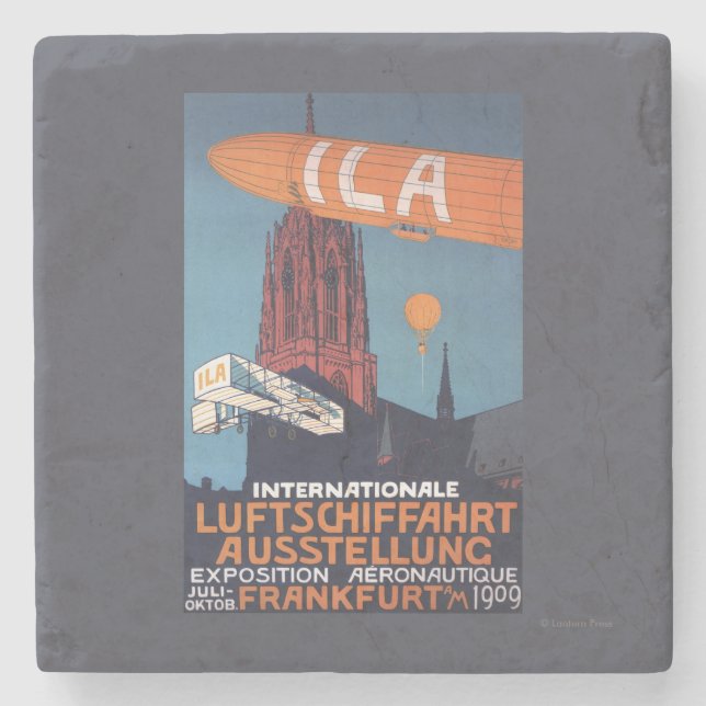 Röd domkyrka - 1st Aeronautical utläggning Underlägg Sten (Framsidan)