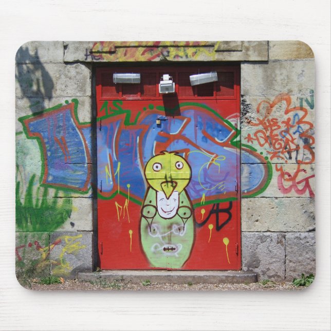 Röd dörr musmatta (Framsidan)