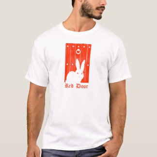 Röd dörrkaninT-tröja Tee