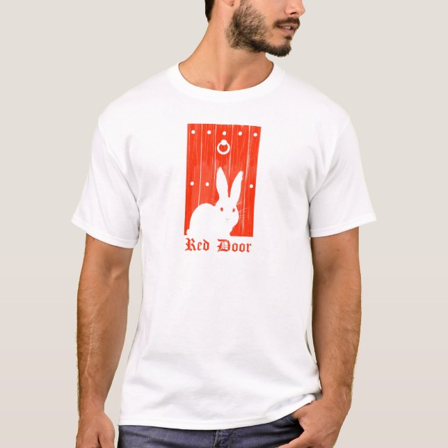 Röd dörrkaninT-tröja Tee (Framsida)