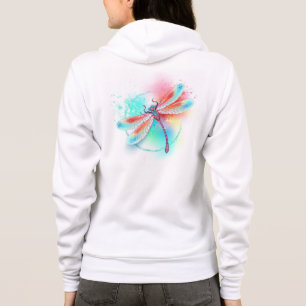 Röd dragonfly på vattenfärgsbakgrund t shirt