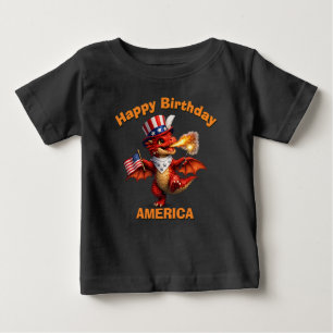 Röd Drak (6e) Patriotisk Barn T-Shirt