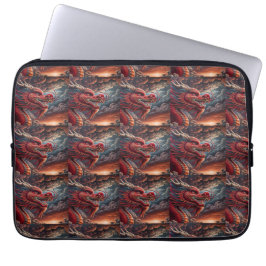 Röd Drak Laptop Fodral
