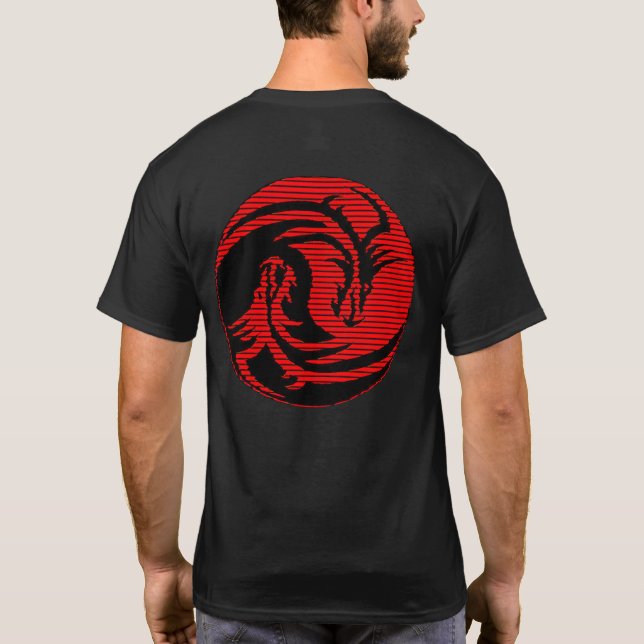 Röd drak  t shirt (Baksida)