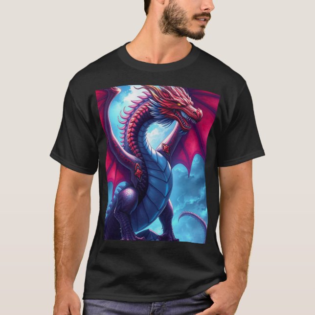 Röd Drak T Shirt (Framsida)