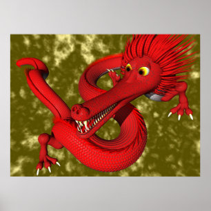 Röd drake (det stora formatet) poster
