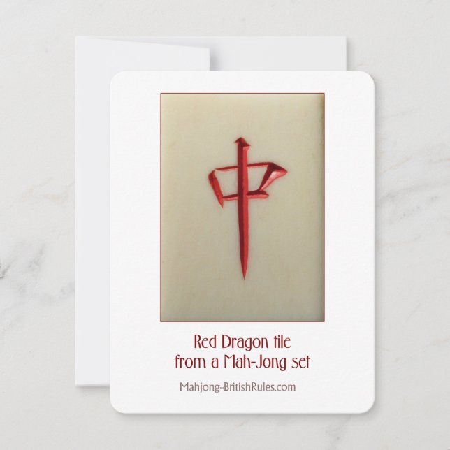 Röd drake - förklarande kort (Framsida)