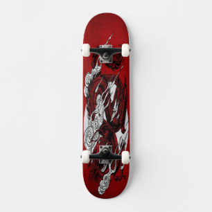 RÖD DRAKE KAMPSKRIDSKO MINI SKATEBOARD BRÄDA 18,5 CM