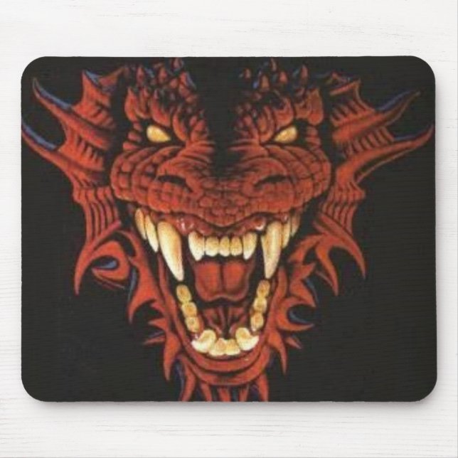 Röd drake Mousepad Musmatta (Framsidan)
