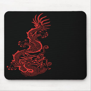 Röd drake Mousepad Musmatta