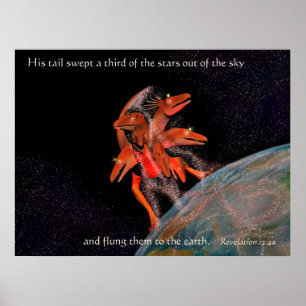 Röd drake poster