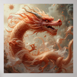 Röd drake poster