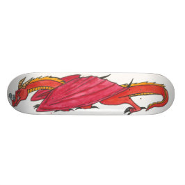 Röd drake skateboard bräda 21,5 cm
