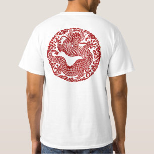 Röd drake t-shirt