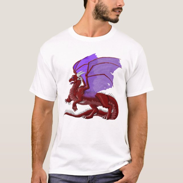 Röd drake t-shirt (Framsida)