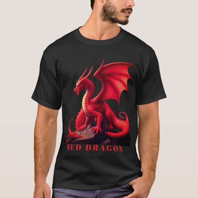 RÖD DRAKE T SHIRT (Framsida)