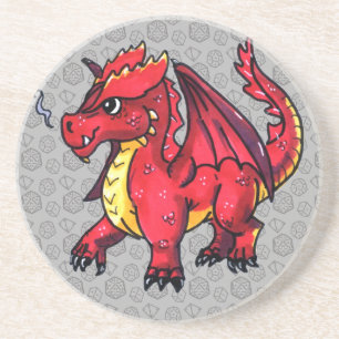 Röd drake underlägg