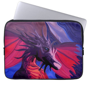 Röd drakelaptop sleeve