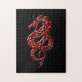 Röd drakeresning pussel