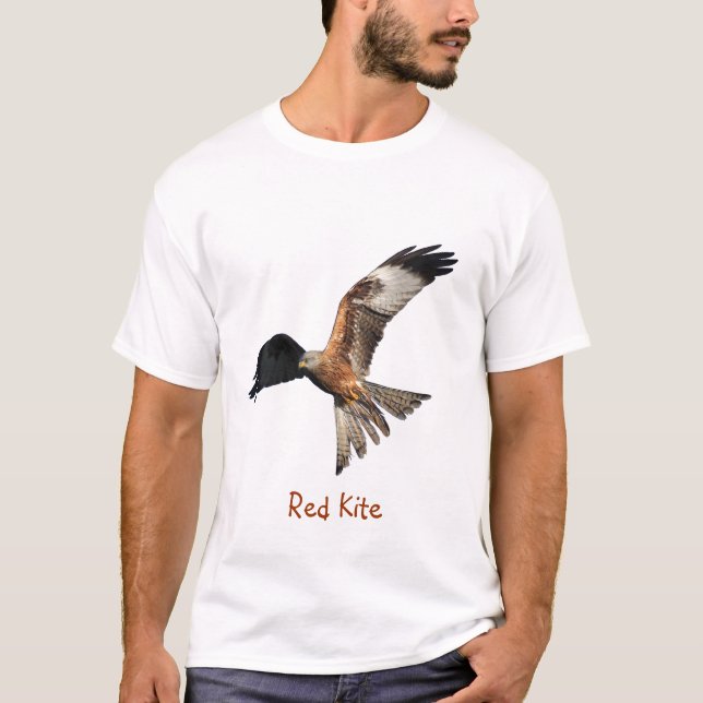 Röd drakerovfågelskjorta t shirt (Framsida)