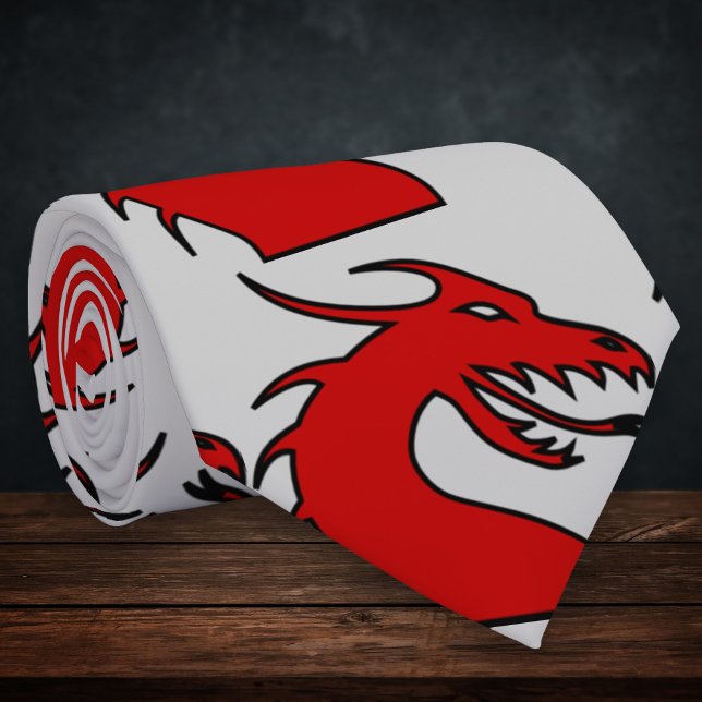 Röd drakeSilhouette Slips (Skapare uppladdad)