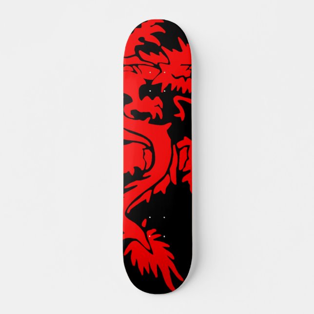 Röd drakeSkateboard Skateboard Bräda 21,5 Cm (Framsida)
