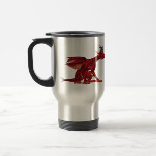 Röd draketravel mug resemugg