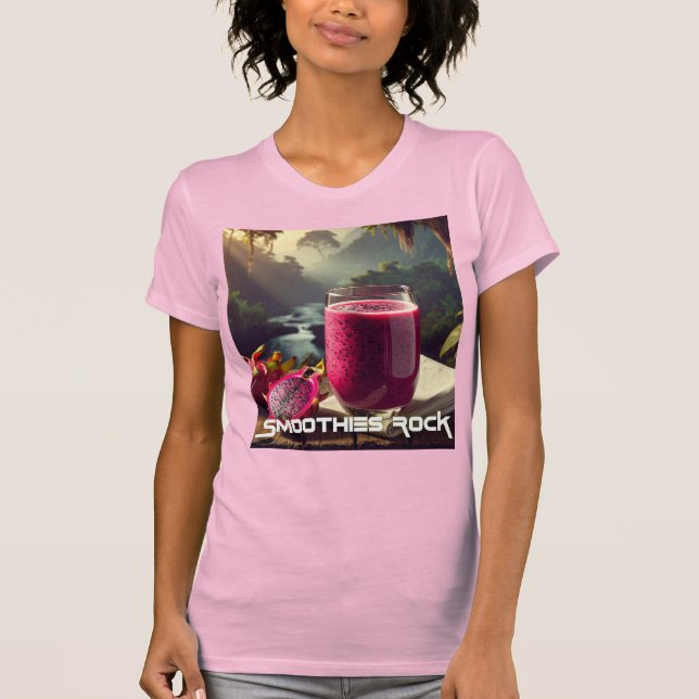 RÖD DRAKFRUKT (Venus Pitahaya) - EXOTISKA FRUKTER T Shirt (Framsida)