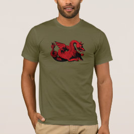 Röd Drakskapa Anpassningsbar T-Shirt