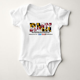 Röd dräkt för Maryland logotypbebis Tee