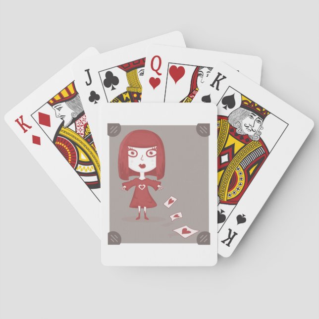 Röd drottning casinokort (Baksidan)