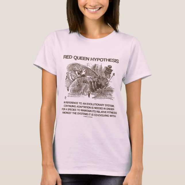 Röd drottninghypotes (Alice den röda T-shirt (Framsida)