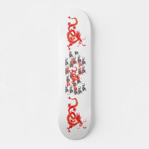Röd dryck/kinesiskt nyår skateboard bräda 20 cm