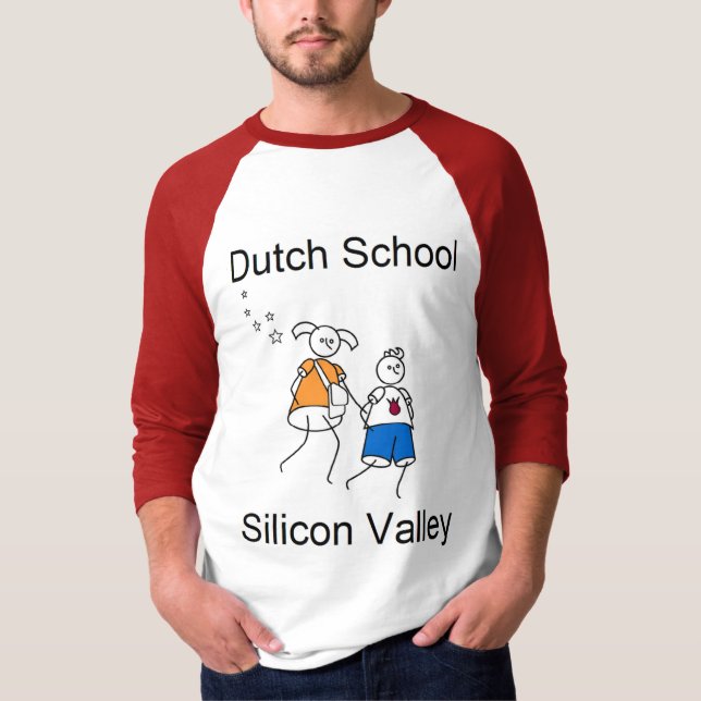 Röd DSSV-manlig T-shirt (Framsida)