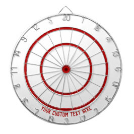 Röd Dubbla för anpassningsbar och Tapelavsnitt Vit Darttavla