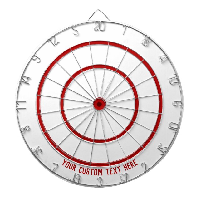 Röd Dubbla för anpassningsbar och Tapelavsnitt Vit Darttavla (Framsidan)