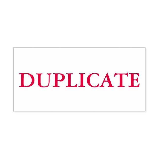 Röd dubblett självfärgande stämpel (Design)