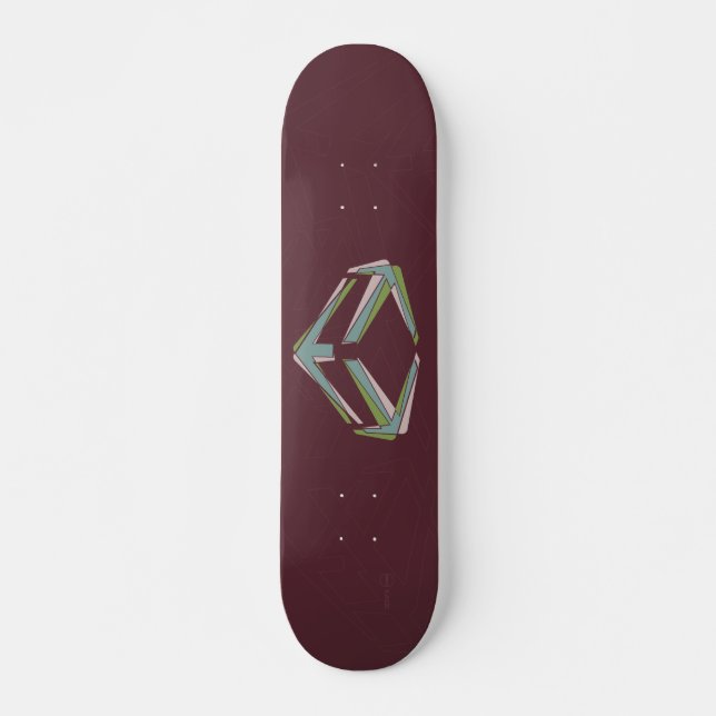 Röd Dynamo Mini Skateboard Bräda 18,5 Cm (Framsida)