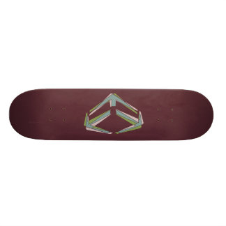 Röd Dynamo Mini Skateboard Bräda 18,5 Cm