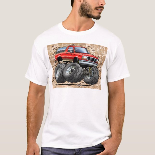 Röd Eddie Bauer Bronco Tröja (Framsida)