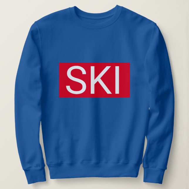 Röd Efter Skidkläder T Shirt (Design framsida)