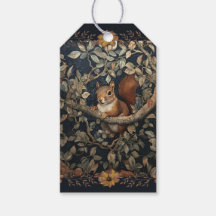 Röd ekorre i William Morris-stil