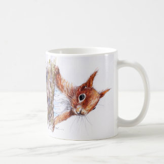 Röd ekorre kaffemugg