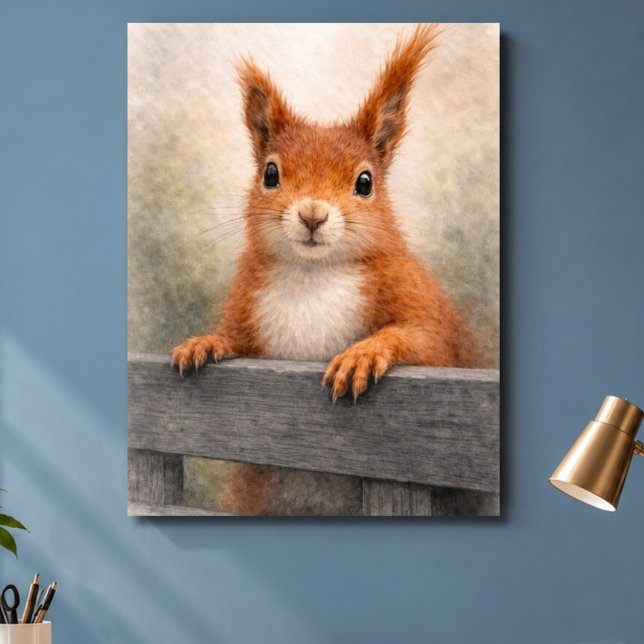 Röd ekorre skogsmark vilda djur poster (Skapare uppladdad)