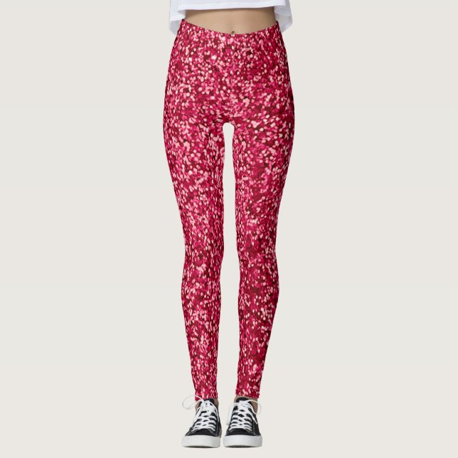 Röd eld leggings (Framsida)