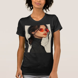 Röd elegans t shirt