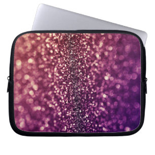 Röd elektronik Sl för rosa- och lilagnistraglitt Laptop Sleeve