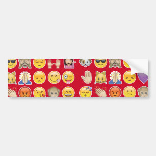 röd emoji bildekal