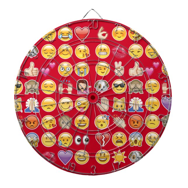 röd emoji darttavla (Framsidan)